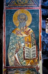 Fresco in the Church of St Mary of Blachernae, Berati Castle, Albania